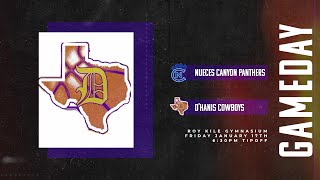 District 31-1A Basketball: Nueces Canyon Panthers vs D’Hanis Cowboys