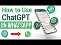 How to make ChatGPT Whatsapp Bot | ChatGPT on WhatsApp | Use ChatGPT to WhatsApp |Openai on WhatsApp