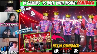 EG Shanks, Sinatraa, Sliggy & Spicyuu Reacts to PRX W Gaming Shows INSANE Comeback Against RRQ