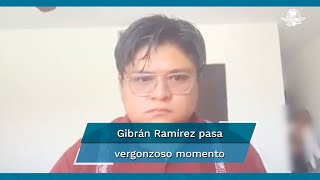 Mujer con poca ropa aparece en transmisión en vivo del morenista Gibrán Ramírez