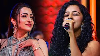 Trisha mesmerized by Darshana Rajendran's multi-faceted talent at the South Movie Awards