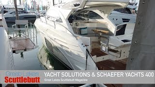 Yacht Solutions \u0026 Schaefer Yachts! Tour the Schaefer 400! @The 2020 Miami International Boat Show!