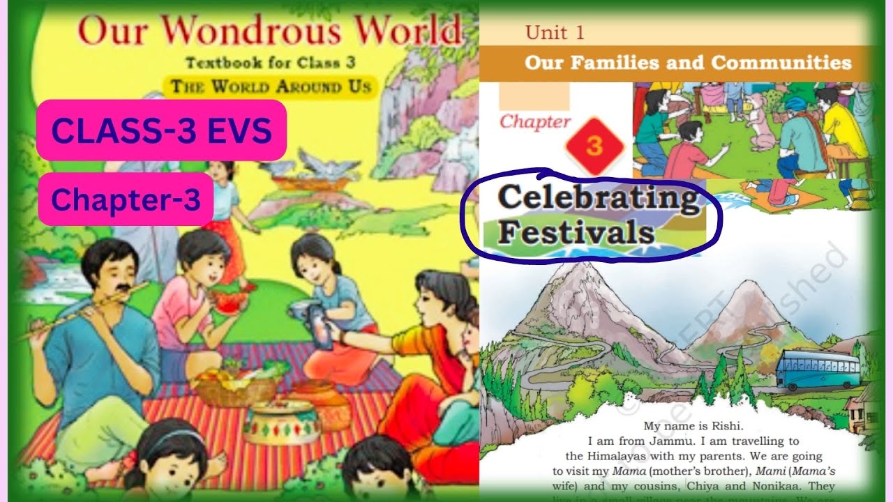 Class 3 Evs Ch 3 Celebrating Festivals Unit 1 Our Families And