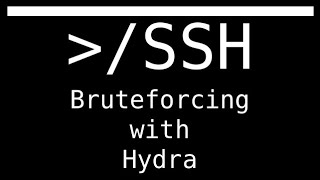 bruteforcing SSH service through hydra