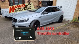 Testing a WindBooster Trottle controller in the Mercedes A45 amg... www.shop.windbooster.com