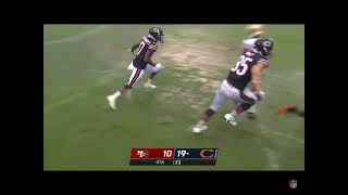 Justin fields victory slide Chicago bears pull up the upset on the San Francisco 499ers