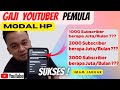 TERBUKTI MONETISASI DAN GAJIAN DARI YOUTUBE HANYA MODAL HP