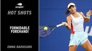 Emma Raducanu Crushes Forehand Winner | 2022 US Open