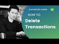 How to delete transactions in Quickbooks Online