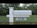 4ever products the jackson complete mailbox system vinyl pvc post includes mailbox decorative c