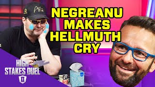 Daniel Negreanu Makes Phil Hellmuth Cry on High Stakes Duel