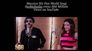 Pan World Song Arabic kuthu Cross 500 Millions Views On YouTube