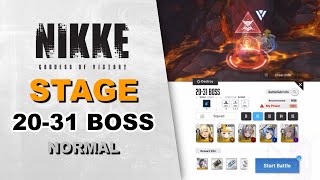 Stage 20-31 BOSS (Nihilister) Normal Mode | Goddess of Victory: Nikke