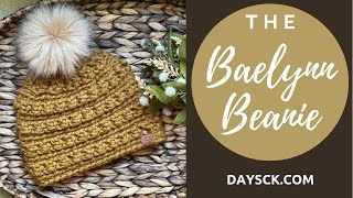 Fast & Easy Super Chunky Beanie~ Great for vendor market prep!