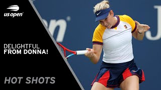 Donna Vekic Hits Stunning Forehand Winner! | 2021 US Open