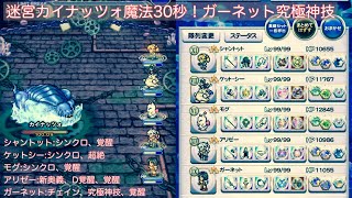 【FFRK】迷宮カイナッツォ魔法30秒攻略