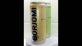 Empty Drink Cans Mineral Flavored Water BORJOMI 330 ml. Georgia 2021 - 2 pcs.