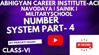 NUMBER SYSTEM PART-4 PREVIOUS YEAR QUESTIONS FOR NAVODAYA CLASS - VI | 2025 ENTRANCE EXAM