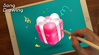 아이패드 그림 그리기 / Anyone can draw in Procreate! / Gift box / 선물상자