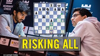 Risking All | Gukesh vs Anish Giri | Norway Chess 2023