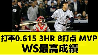 改めてみてもすごすぎる2009ワールドシリーズ松井秀喜の成績