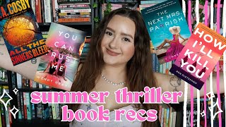 SUMMER THRILLER RECOMMENDATIONS 2024 | thriller book recs to read at the pool