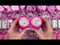 relaxing asmr soap art crushing colorful soap cutting cubes and creating with glitter and foam