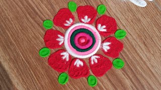 daily use rangoli designs |अजिबात रांगोळी येत नसेल तर या सोप्या  ट्रिकने बनवा २ सुंदर रांगोळ्या