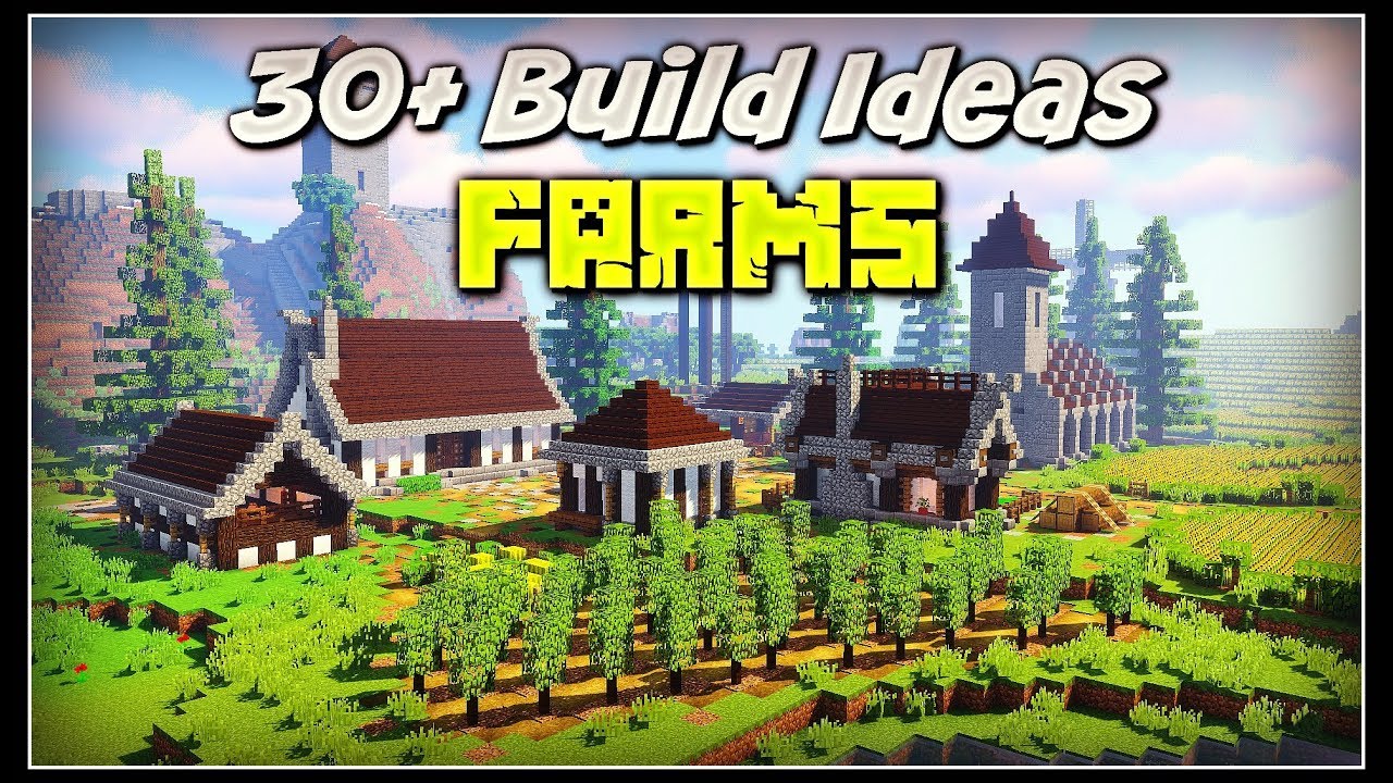 30+ Minecraft Build Ideas | Farms - YouTube