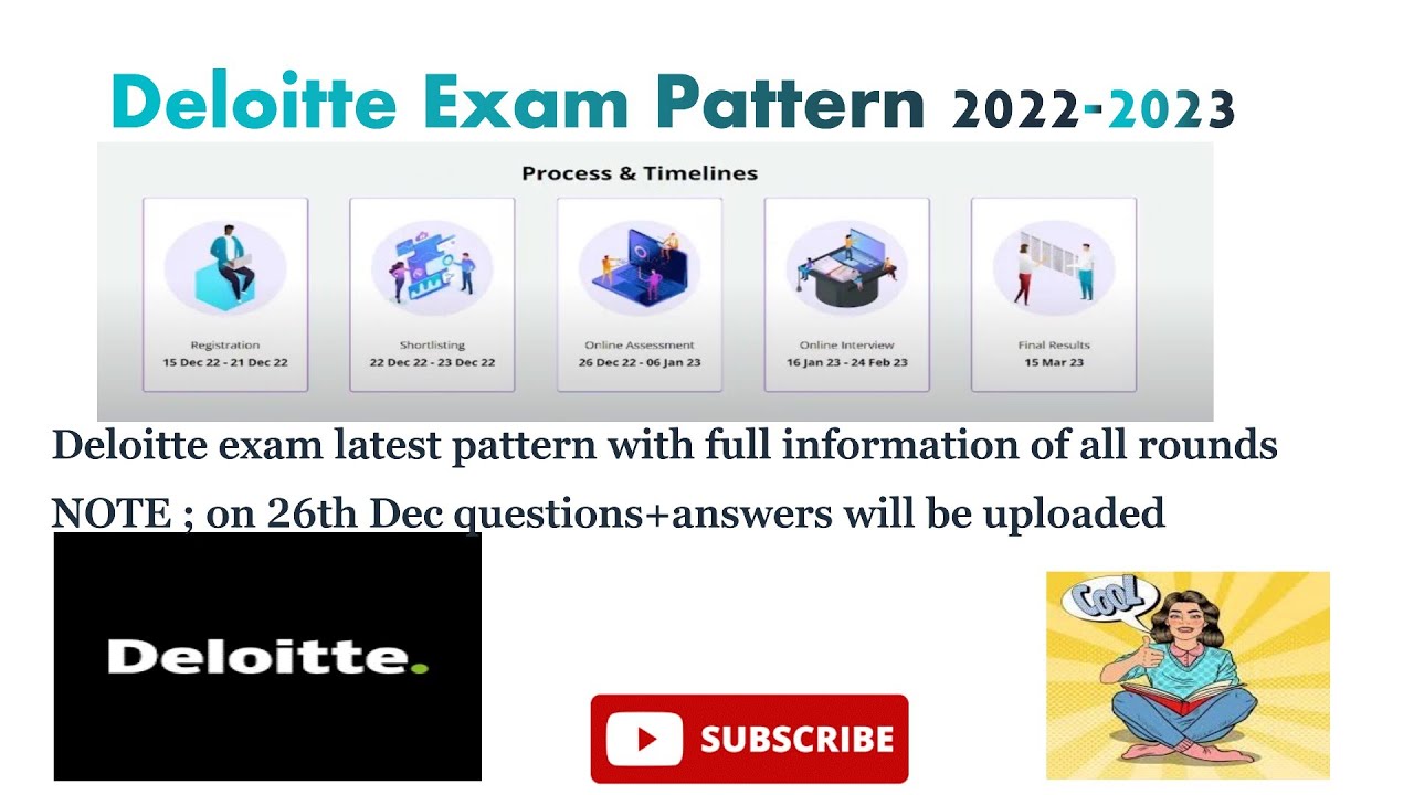 DELOITTE Latest Exam Pattern 2022-2023 _ Deloitte Exam Answers ...