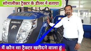 सोनालीका ट्रैक्टर डीलरशिप sonalika tiger tractor dealership visit in banswada - Agritech Guruji