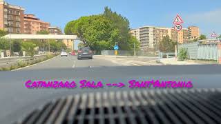 Catanzaro Sala to Sant'Antonio by car under ponte Bisantis/Morandi....via rione de Filippi