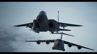 Ace Combat 7 - F15E Strike Eagle - Mission 9 & 10 (No Commentary)