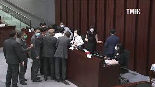 20200703 立法會議員黃碧雲於教育事務委員會被逐離場