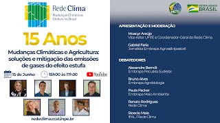 WEBINÁRIO – Rede Clima – Mudanças Climáticas e Agricultura