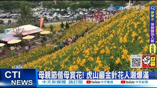 【每日必看】母親節偕母賞花! 虎山巖金針花人潮爆滿 20230514 @中天新聞CtiNews