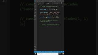 JavaScript Array includes() method - Part 1 - JavaScript Tutorial for Beginners