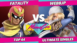 MomoCon 2023 - Fatality (Falcon) Vs. WebbJP (Sheik) Smash Ultimate - SSBU