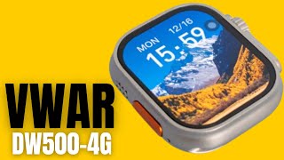 Smartwatch VWAR DW100, 49mm- 4G LTE Android | 3GB RAM 32GB Câmera rotativa. DW99 upgrade!