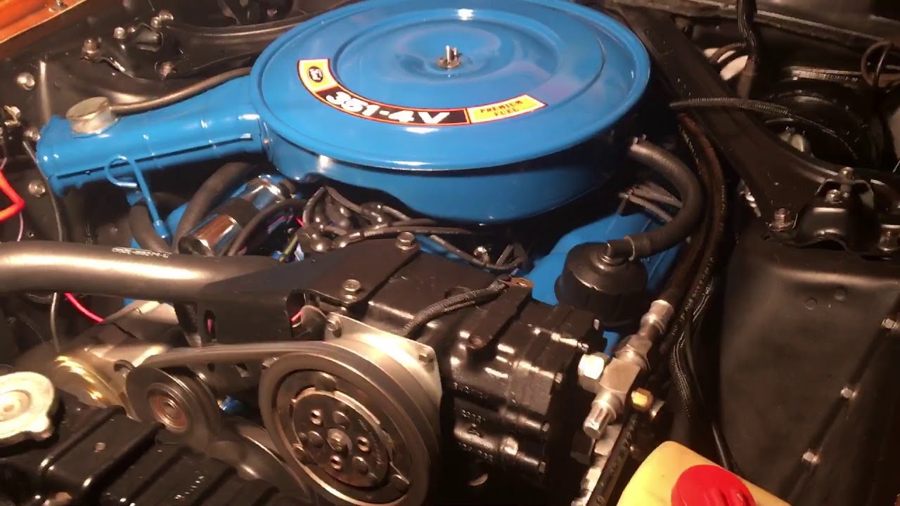 1970 351C Engine Runs - YouTube