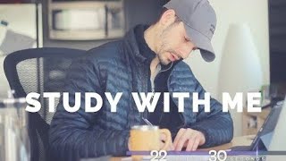 STUDY WITH ME (with piano music) - 1 HOUR POMODORO SESSION