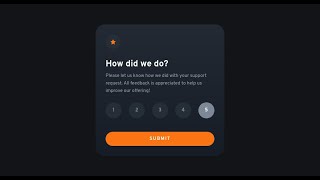 Building an interactive rating component from Frontend Mentor