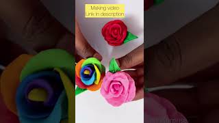 Happy Rose Day | Happy Valentine’s Day | #rose #diy #polymerclay #art #shorts #youtubeshorts