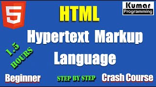 HTML - Crash Course - 1.5 Hours - Learn Step By Step with Practical