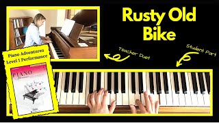 Rusty Old Bike 🎹 with Teacher Duet [PLAY-ALONG] (Piano Adventures Level 1 Performance)