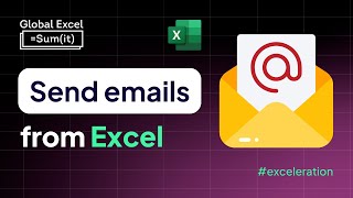 How to send emails from Excel