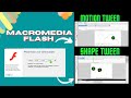 macromedia flash 8 installation || motion tween || Shape tween || flash animation