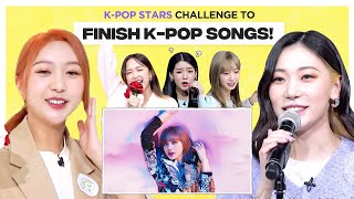 Can Kpop Group finish the lyrics of TWICE, LISA \u0026 BTS? l FLC l SECRET NUMBER