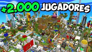 He REUNIDO a 2000 JUGADORES para HACER una CIUDAD en MINECRAFT