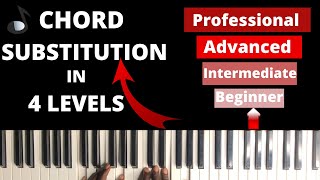 Chord Substitution - Instantly transform your piano (Gospel Sus chord movements) with these 4 levels